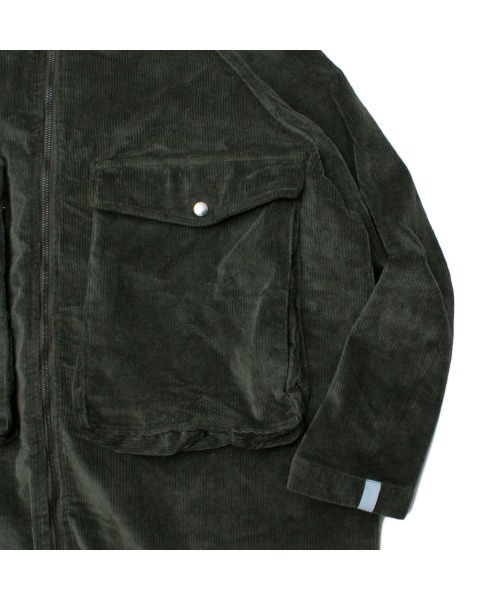 Starting Over(スターティングオーバー)の「【THE STRAIT (ストレイト)】8ウェルストレッチコーデュロイビッグポケットコート(テーラードジャケット・メンズ・ブラック/オリーブ・M/L)」の19枚目の写真