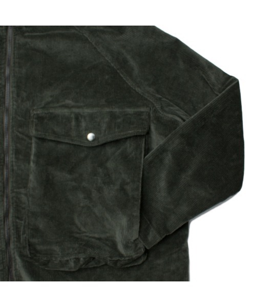 Starting Over(スターティングオーバー)の「【THE STRAIT (ストレイト)】8ウェルストレッチコーデュロイビッグポケットコート(テーラードジャケット・メンズ・ブラック/オリーブ・M/L)」の21枚目の写真