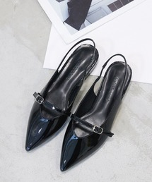 Futier land | ベルトデザインポインテッドトゥミュール(サンダル)