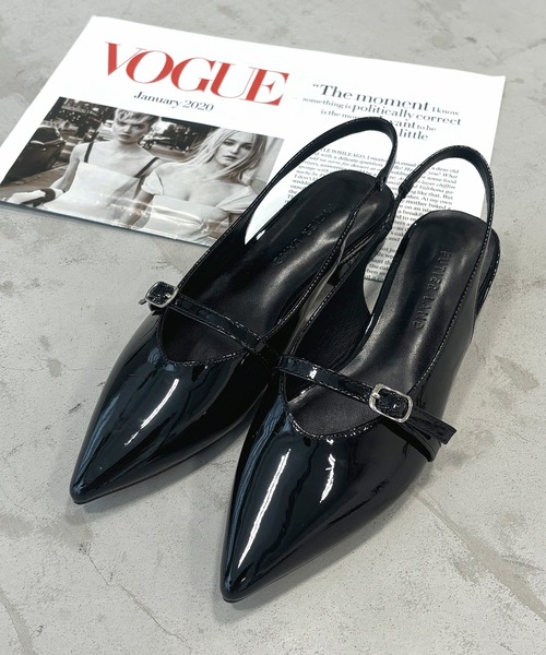 Futier land（フューティアランド）の「ベルトデザインポインテッドトゥミュール（サンダル・レディース・ブラック/シルバー・36/37/38/39/40）」の13枚目の写真