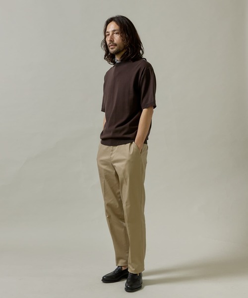 URBAN RESEARCH DOORS（アーバンリサーチドアーズ）の「LIFE STYLE TAILOR　ハイゲージクルーネック半袖ニット（ニット/セーター・メンズ・ブラック/アイボリー/ダークブラウン/ブルー系その他・MEDIUM/LARGE）」の16枚目の写真