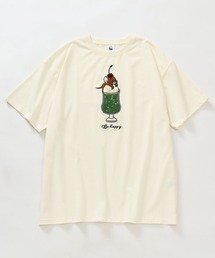 【Tom & Jerry/トム & ジェリー】アートワークデザイン サガラ刺繍 半袖クルーネックTシャツ オーバーサイズ
