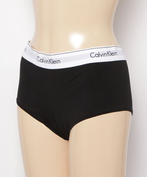 Calvin Klein(カルバン・クライン)の「Calvin Klein/カルバンクライン BOYSHORT アンダーウェア ショーツ(ショーツ・レディース・ブラック/グレー・XS/M/L/S)」の3枚目の写真