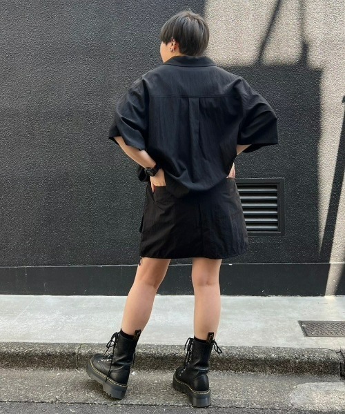 Candy Stripper（キャンディストリッパー）の「BIG POCKET NYLON SKIRT パンツ（スカート・レディース・ピンク/ブラック/アイボリー・2）」の13枚目の写真