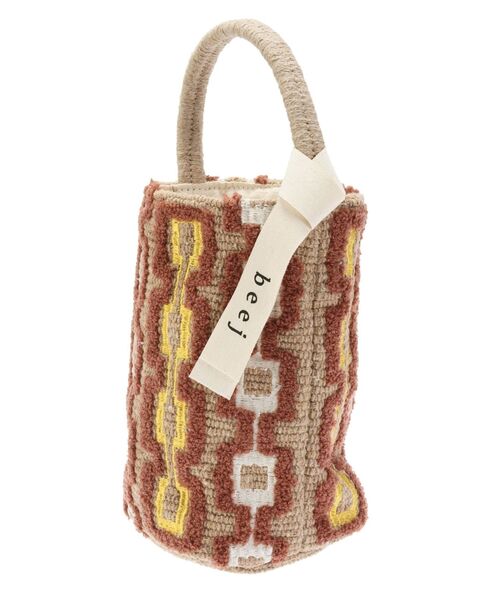 Ungrid（アングリッド）の「beej別注 エンブロイダリーバッグ（ハンドバッグ・レディース・ダークブラウン/ベージュ・FREE）」の15枚目の写真