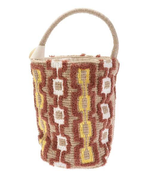 Ungrid（アングリッド）の「beej別注 エンブロイダリーバッグ（ハンドバッグ・レディース・ダークブラウン/ベージュ・FREE）」の16枚目の写真