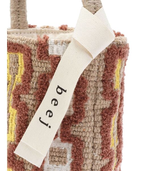 Ungrid（アングリッド）の「beej別注 エンブロイダリーバッグ（ハンドバッグ・レディース・ダークブラウン/ベージュ・FREE）」の17枚目の写真