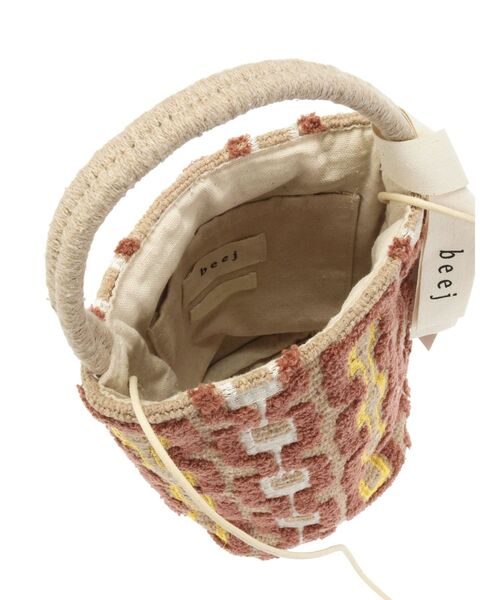 Ungrid（アングリッド）の「beej別注 エンブロイダリーバッグ（ハンドバッグ・レディース・ダークブラウン/ベージュ・FREE）」の18枚目の写真