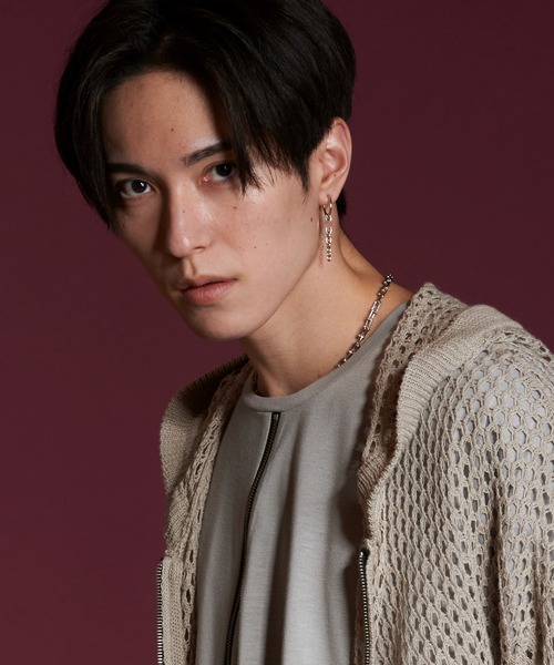NO ID.（ノーアイディ）の「グラデーションチェーンフェイクピアス（ピアス（片耳用）・メンズ・シルバー・ONE SIZE）」の11枚目の写真