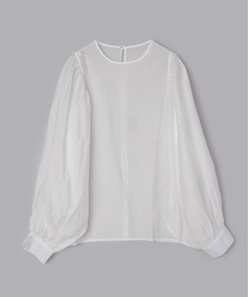 Olu.（オルドット）の「シアーボリューム袖ブラウス（シャツ/ブラウス・レディース・ブルー/イエロー/ホワイト・FREE）」の12枚目の写真