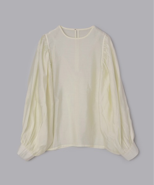 Olu.（オルドット）の「シアーボリューム袖ブラウス（シャツ/ブラウス・レディース・ブルー/イエロー/ホワイト・FREE）」の6枚目の写真