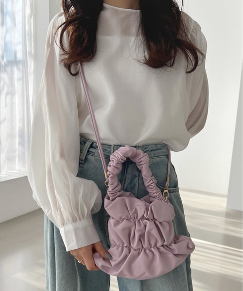 Olu.（オルドット）の「シアーボリューム袖ブラウス（シャツ/ブラウス・レディース・ブルー/イエロー/ホワイト・FREE）」の13枚目の写真