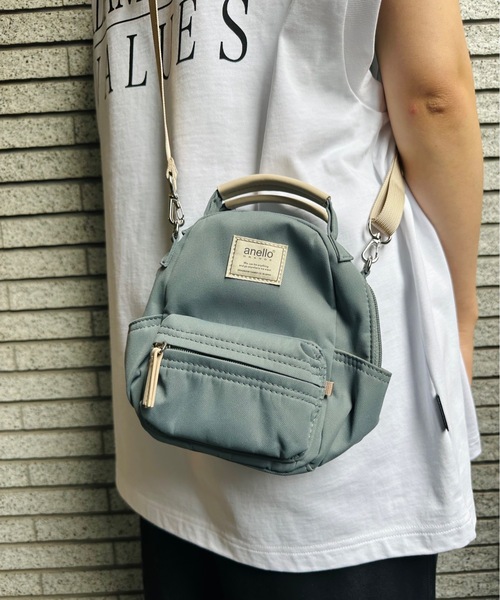 anello(アネロ)の「anello GRANDE / モッテ 2WAYナノショルダー / GHM0559(ショルダーバッグ・レディース・ベージュ/ブルー/グレー/ブラック/ピンク・ONESIZE)」の5枚目の写真