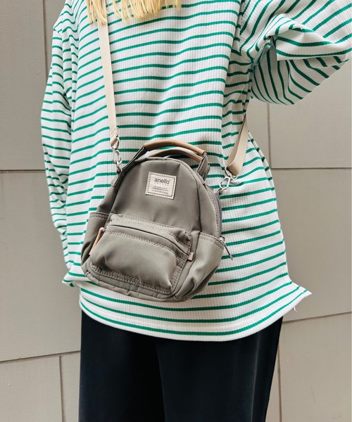 anello(アネロ)の「anello GRANDE / モッテ 2WAYナノショルダー / GHM0559(ショルダーバッグ・レディース・ベージュ/ブルー/グレー/ブラック/ピンク・ONESIZE)」の20枚目の写真