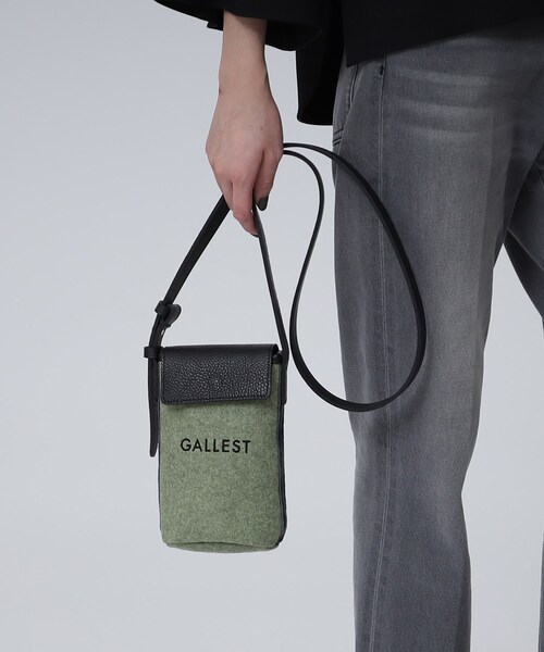 GALLEST(ギャレスト)の「◆フェルトショルダーバッグ(ショルダーバッグ・レディース・グレー/チャコールグレー/カーキ・00)」の3枚目の写真