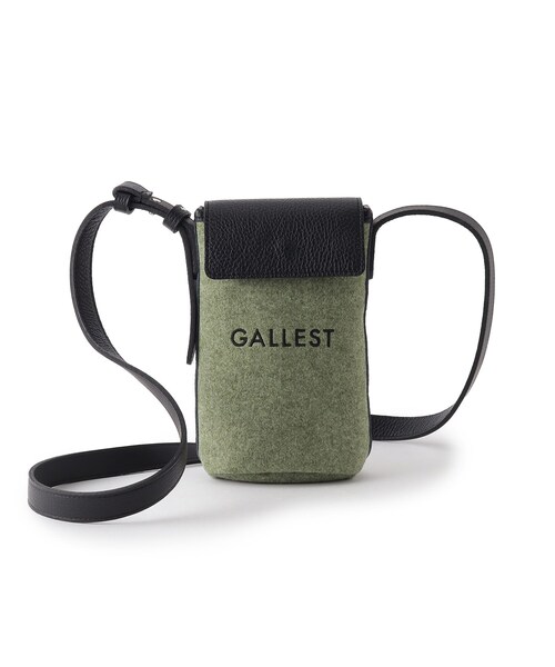 GALLEST(ギャレスト)の「◆フェルトショルダーバッグ(ショルダーバッグ・レディース・グレー/チャコールグレー/カーキ・00)」の4枚目の写真