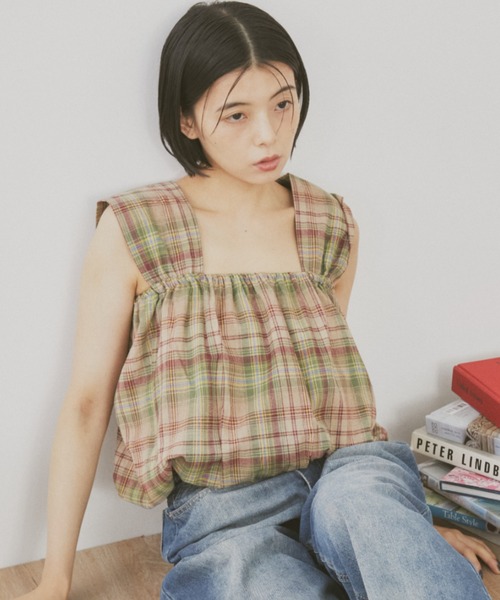 MERLOT（メルロー）の「チェックタンクビスチェ（タンクトップ）」 - WEAR
