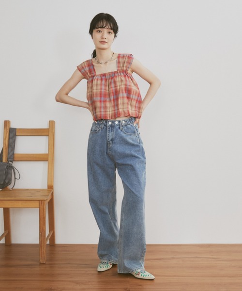 MERLOT（メルロー）の「チェックタンクビスチェ（タンクトップ）」 - WEAR