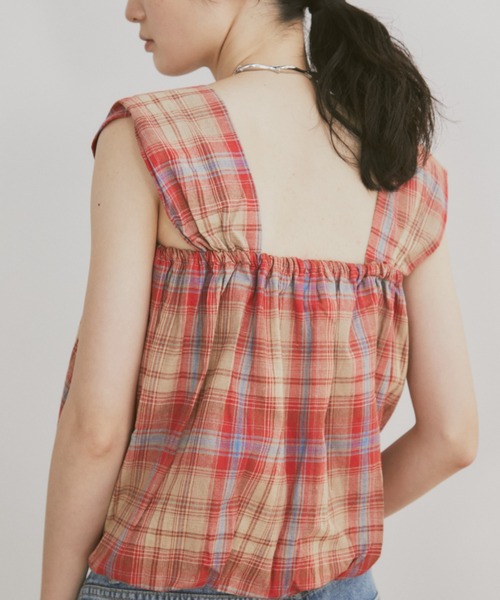 MERLOT（メルロー）の「チェックタンクビスチェ（タンクトップ）」 - WEAR