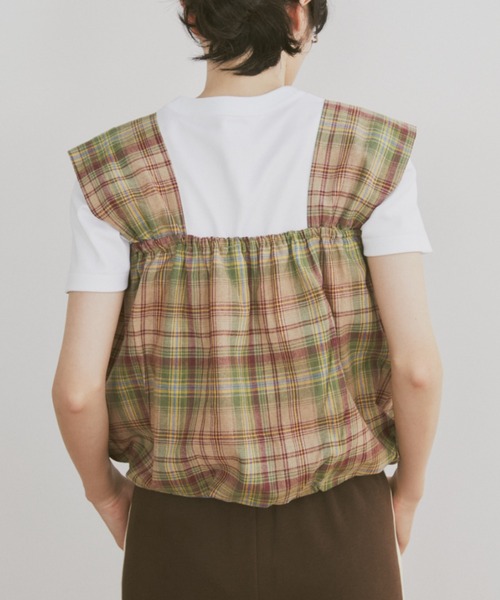 MERLOT（メルロー）の「チェックタンクビスチェ（タンクトップ）」 - WEAR