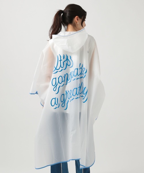 BAYFLOW（ベイフロー）の「[自転車に乗りやすい]BFTYPOポンチョ（レインコート/ポンチョ・レディース・ピンク/ライトグリーン/ライトブルー・0）」の6枚目の写真