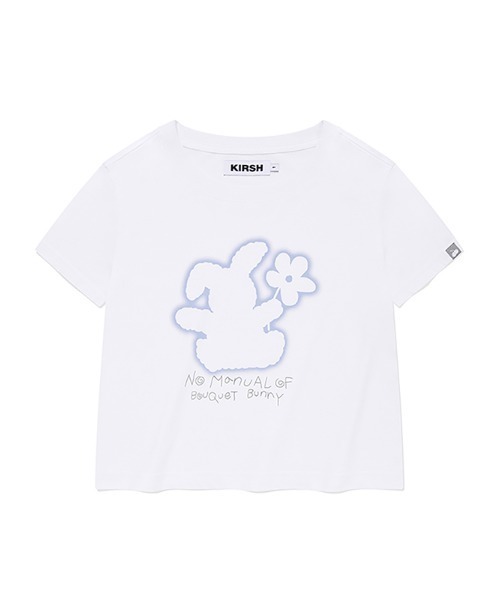 [ KIRSH ]★24SS★韓国人気★WITTY BUNNY CROP MODAL T-SHIRT KIRSH（キルシー）の「KIRSH WITTY BUNNY CROP MODAL T-SHIRT
