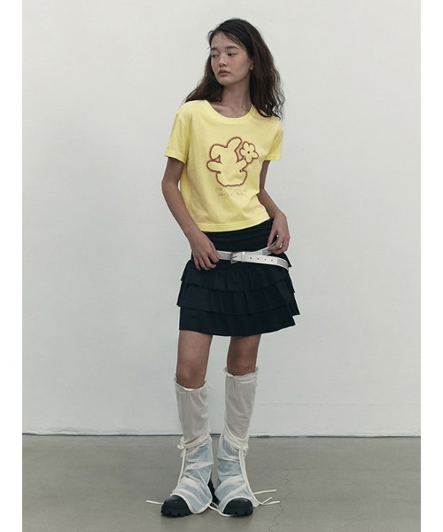 KIRSH（キルシー）の「KIRSH WITTY BUNNY CROP MODAL T-SHIRT