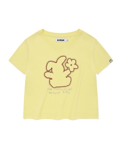 [ KIRSH ]★24SS★韓国人気★WITTY BUNNY CROP MODAL T-SHIRT KIRSH（キルシー）の「KIRSH WITTY BUNNY CROP MODAL T-SHIRT
