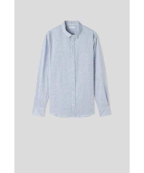 Intimissimi(インティミッシミ)の「リネン&コットン シャツ(シャツ/ブラウス・メンズ・ライトブルー/ライトベージュ・M/S/XL/L/XXL)」の5枚目の写真