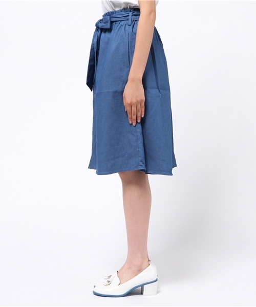 OUTLET（アウトレット）の「【who's who Chico】タックガウチョパンツ（その他パンツ・レディース・ネイビー・FREE）」の3枚目の写真