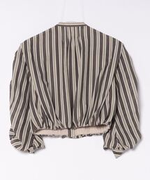 Ameri（アメリ）の「MEDI 2WAY SHEER STRIPE COMPACT SHIRT（シャツ 
