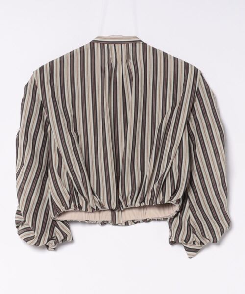Ameri（アメリ）の「MEDI 2WAY SHEER STRIPE COMPACT SHIRT（シャツ
