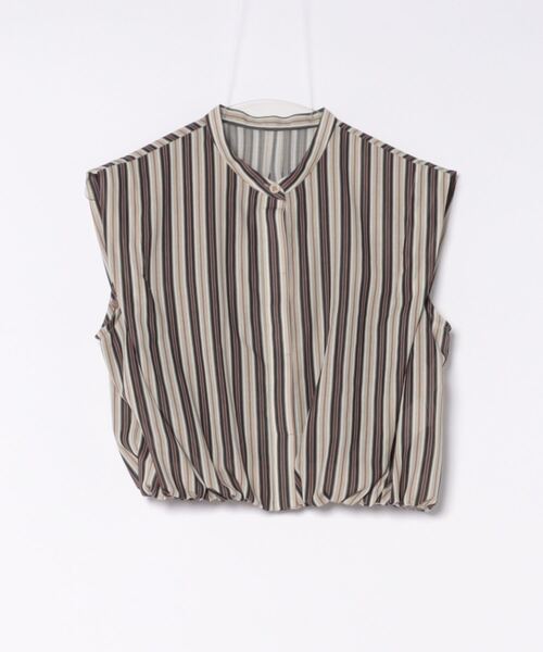Ameri（アメリ）の「MEDI 2WAY SHEER STRIPE COMPACT SHIRT（シャツ