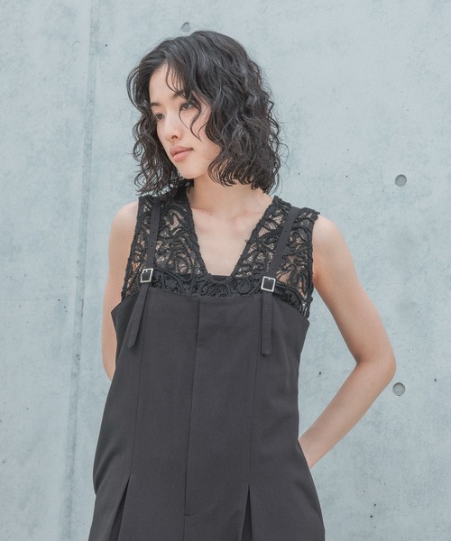 LEPSIM（レプシィム）の「【FOR I SERIES】細紐サロペット　127362（サロペット/オーバーオール・レディース・ネイビー/ブラック/グレー・FREE）」の11枚目の写真