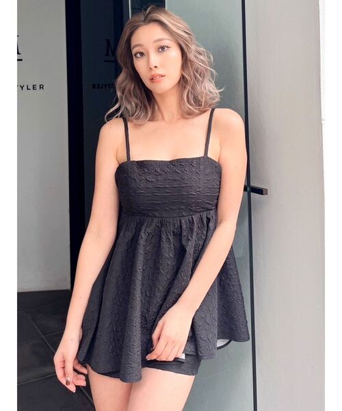 GYDA(ジェイダ)の「【SETUP着用可】ジャカードBACKリボンチュニック(シャツ/ブラウス・レディース・オフホワイト/ブラック・FREE)」の10枚目の写真