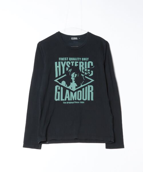 HYSTERIC GLAMOUR ヒステリックグラマー 日本製 長袖 レイヤード カットソー FREE ブラック レディース main image 1