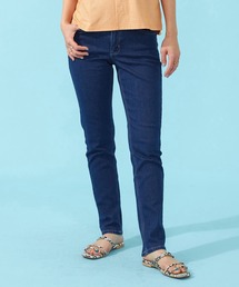 EDWIN（エドウィン）の「EDWIN LADIES インターナショナルベーシック COOL  股上深めゆったりストレートパンツ【涼】【接触冷感】【梅雨対策/速乾/ドライタッチ/蒸れにくい/軽量】（デニムパンツ）」