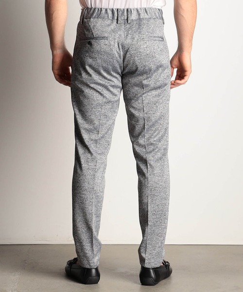 HIDEAWAYS NICOLE（ハイダウェイニコル）の「Ｗフェイスストレッチイージーパンツ（スラックス・メンズ・チャコールグレー/ホワイト×ブラック/ブラック/トップグレー/ネイビー・SMALL/MEDIUM/LARGE/X-LARGE）」の12枚目の写真