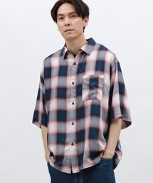 LAKOLE | オンブレレーヨンチェックシャツ / 128516(シャツ/ブラウス)