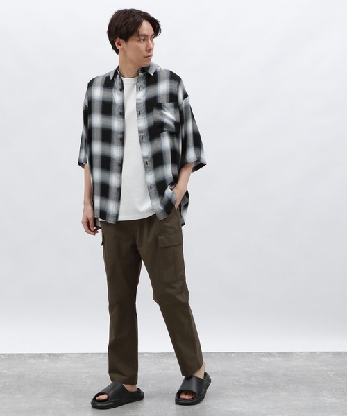 LAKOLE(ラコレ)の「オンブレレーヨンチェックシャツ / 128516(シャツ/ブラウス・メンズ・ブラック/ブルー/ピンク・MEDIUM/LARGE)」の21枚目の写真