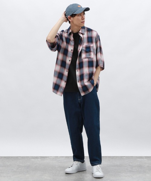 LAKOLE(ラコレ)の「オンブレレーヨンチェックシャツ / 128516(シャツ/ブラウス・メンズ・ブラック/ブルー/ピンク・MEDIUM/LARGE)」の4枚目の写真