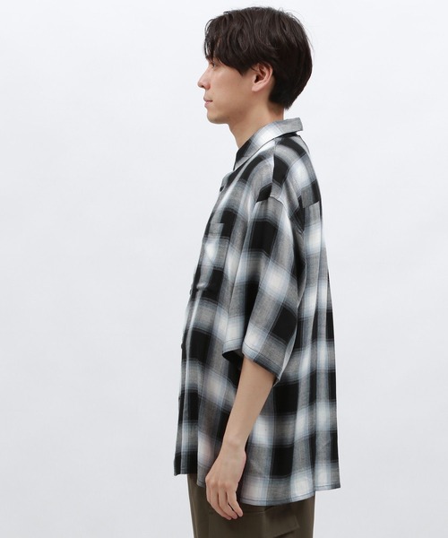 LAKOLE(ラコレ)の「オンブレレーヨンチェックシャツ / 128516(シャツ/ブラウス・メンズ・ブラック/ブルー/ピンク・MEDIUM/LARGE)」の8枚目の写真