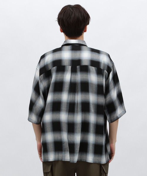 LAKOLE(ラコレ)の「オンブレレーヨンチェックシャツ / 128516(シャツ/ブラウス・メンズ・ブラック/ブルー/ピンク・MEDIUM/LARGE)」の9枚目の写真