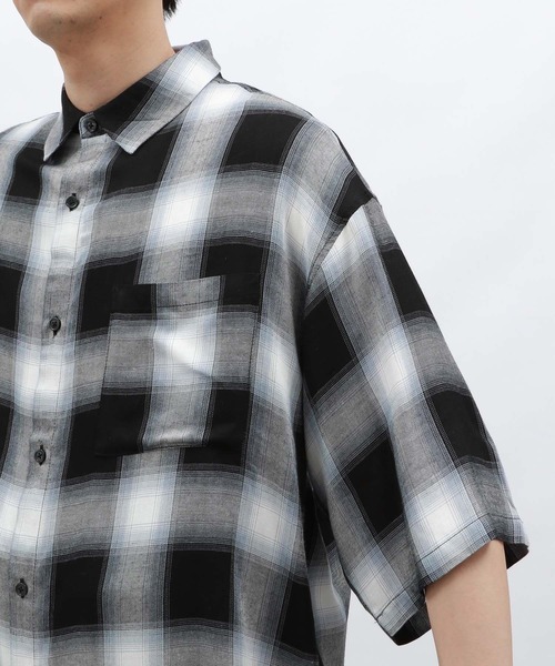 LAKOLE(ラコレ)の「オンブレレーヨンチェックシャツ / 128516(シャツ/ブラウス・メンズ・ブラック/ブルー/ピンク・MEDIUM/LARGE)」の12枚目の写真
