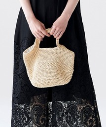 Sunny clouds（サニークラウズ）の「サニークラウズ　ペーパーヤーンのちょいバッグ（かごバッグ）」