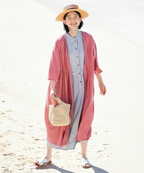 Sunny clouds（サニークラウズ）の「サニークラウズ　ペーパーヤーンのちょいバッグ（かごバッグ・レディース・ナチュラル・ONE SIZE）」の7枚目の写真