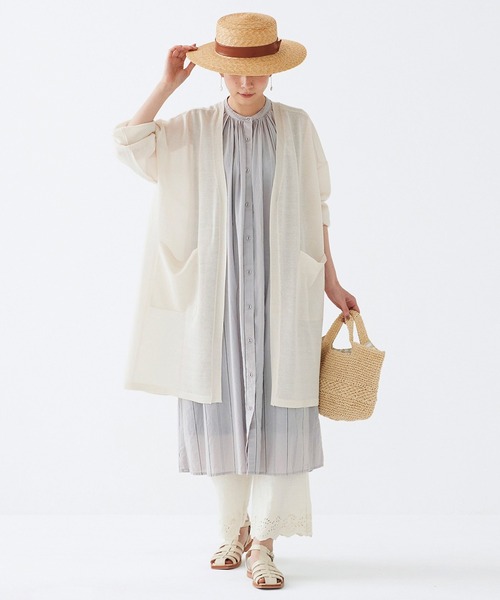 Sunny clouds（サニークラウズ）の「サニークラウズ　ペーパーヤーンのちょいバッグ（かごバッグ・レディース・ナチュラル・ONE SIZE）」の4枚目の写真