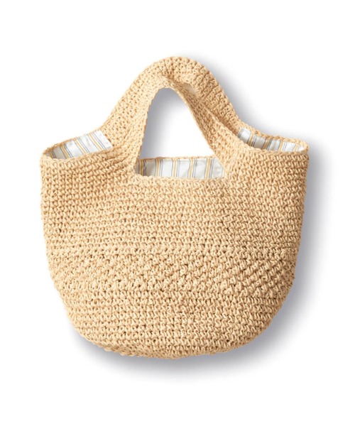 Sunny clouds（サニークラウズ）の「サニークラウズ　ペーパーヤーンのちょいバッグ（かごバッグ・レディース・ナチュラル・ONE SIZE）」の2枚目の写真