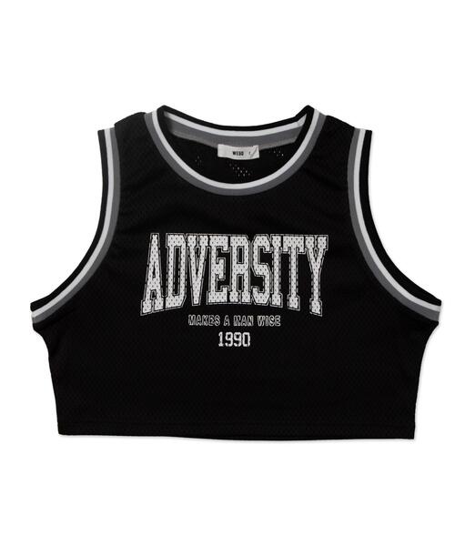 WEGO(ウィゴー)の「WEGO/ロゴプリントメッシュタンク(タンクトップ・レディース・ブラック/アイボリー・FREE)」の10枚目の写真