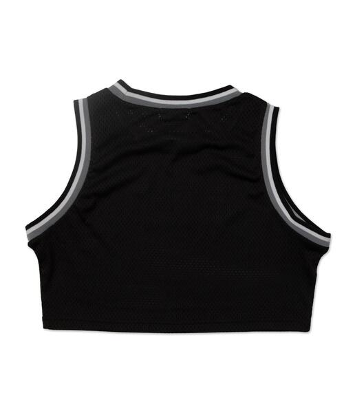 WEGO(ウィゴー)の「WEGO/ロゴプリントメッシュタンク(タンクトップ・レディース・ブラック/アイボリー・FREE)」の11枚目の写真